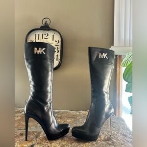 Michael Kors Black Heeled Boots